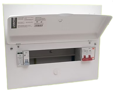 Navitas N12MX Main Switch 14 way SPD Consumer Unit 100A MS (10 Usable Ways)