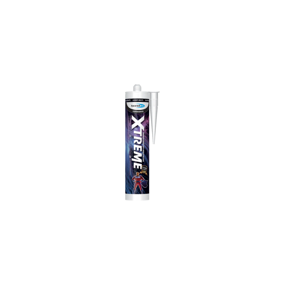 BOND IT Xtreme Anti-Mould Silicone Sealant 310ml - White