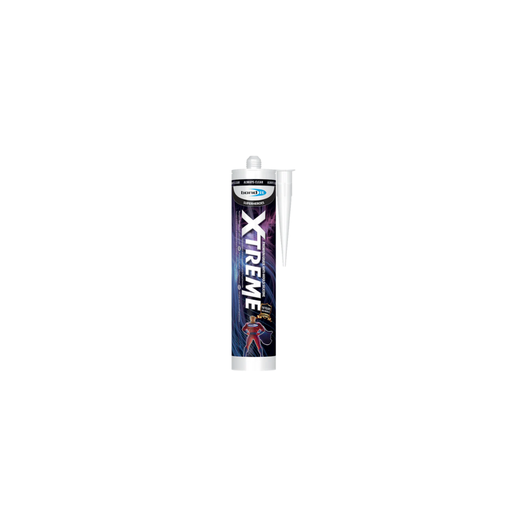 BOND IT Xtreme Anti-Mould Silicone Sealant 310ml - Clear