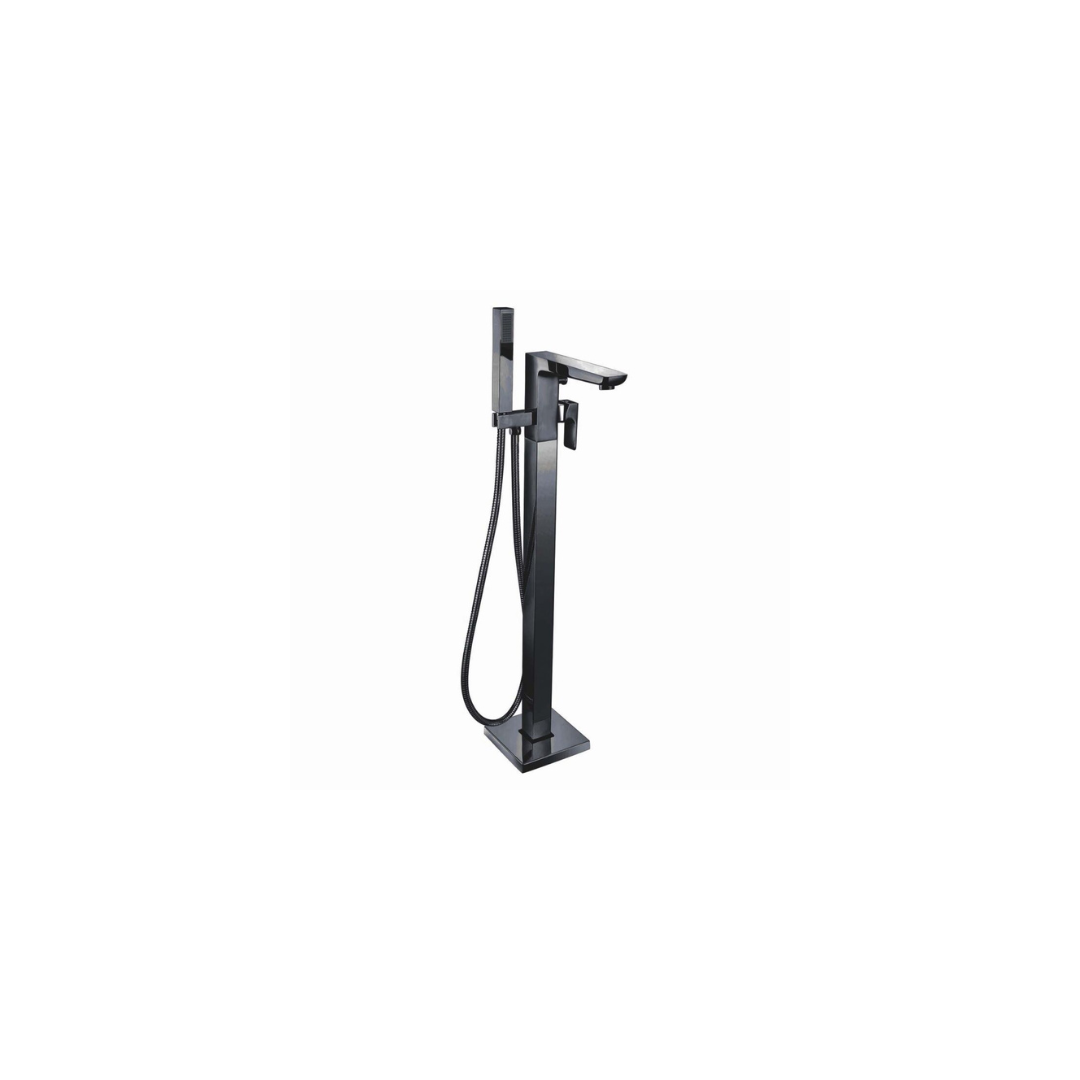 Muro Black Freestanding Bath Shower Mixer
