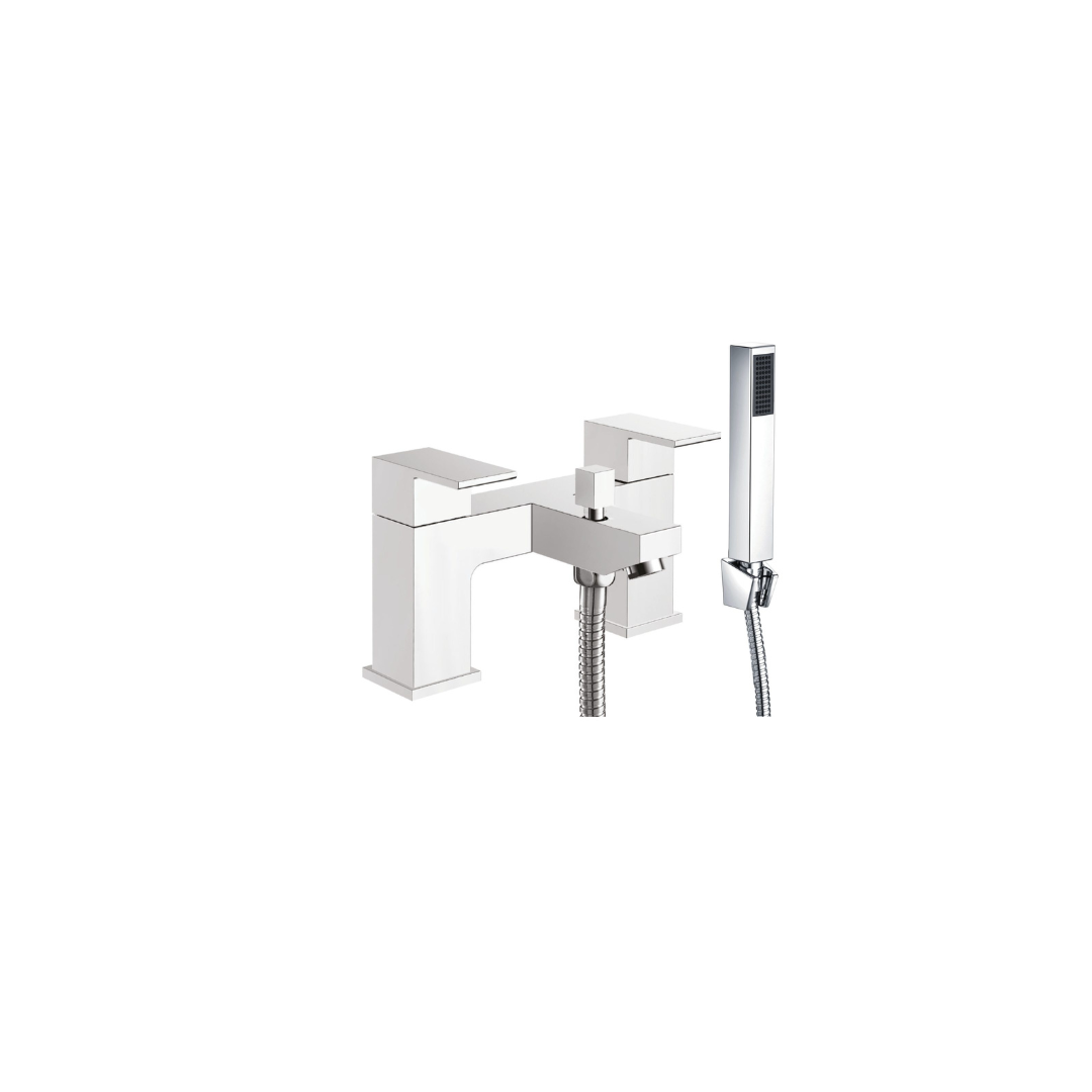 Lanza Bath Shower Mixer with shower kit and wall bracket