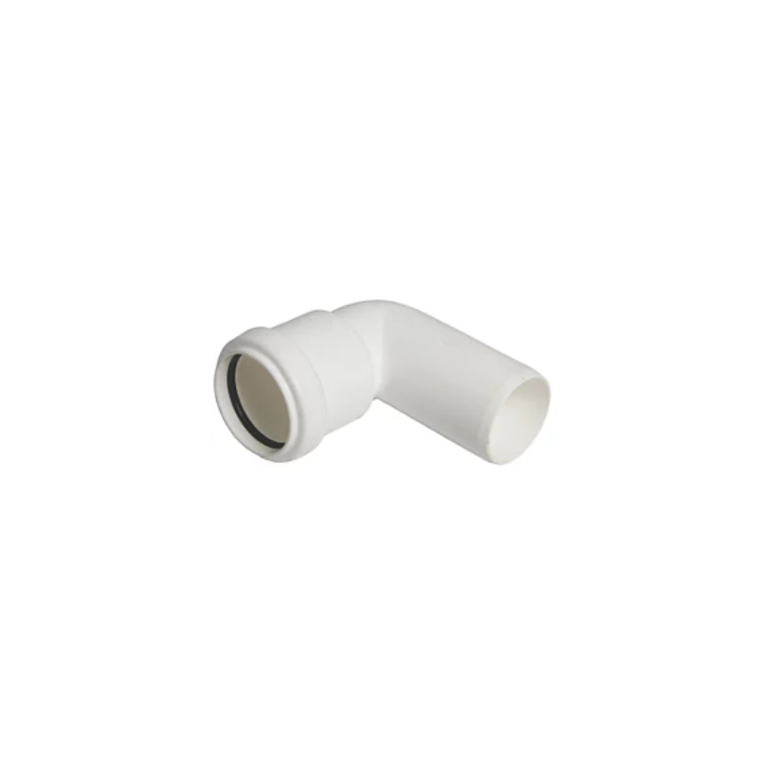 Waste Push Fit 40mm 90 Degree Conversion Bend White