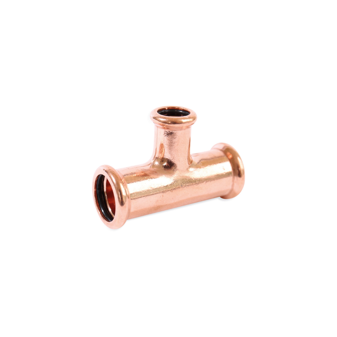 22mm x 15mm x 22mm Press Fit Water Reduced Tee