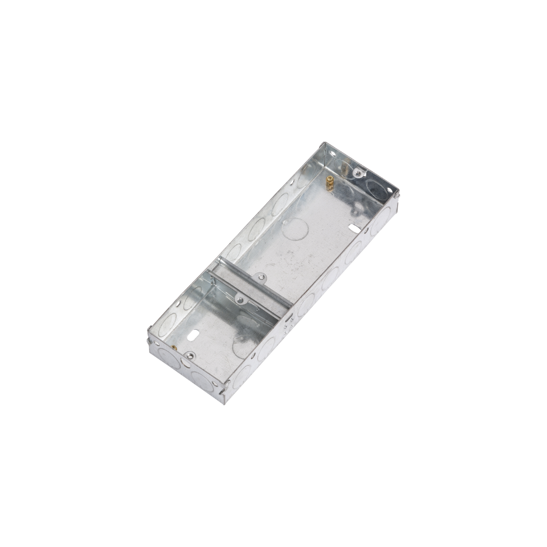3G 35mm Single Plus Double Galvanised Steel Box