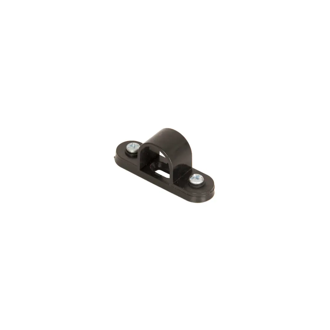 PVC Spacer Bar Saddle Clip Black 20mm