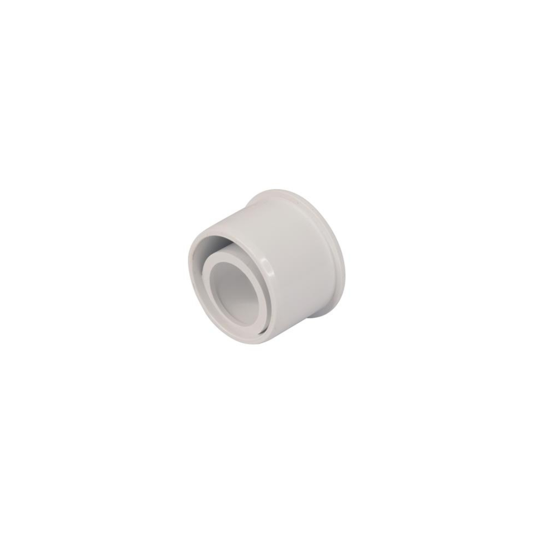 Solvent Weld 43mm x 21.5mm Over Flow Adaptor White