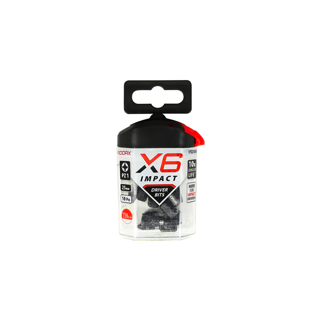 Impact Driver Bits - PZ No.1 x 25 QTY 10