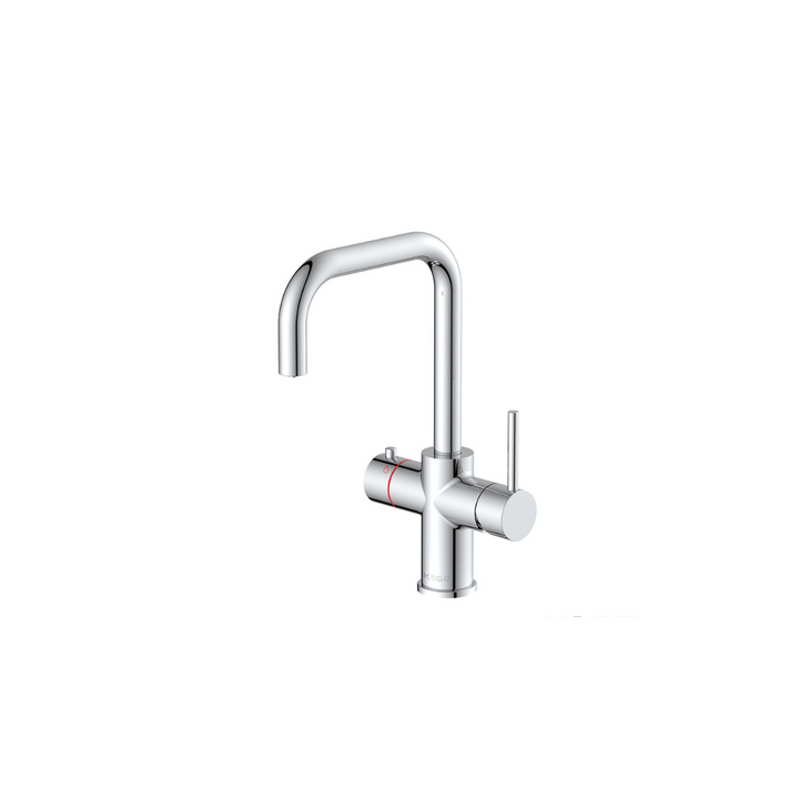 KoGE 3-in-1 Square Spout Boiling Water Tap-Chrome with Tank and Filter