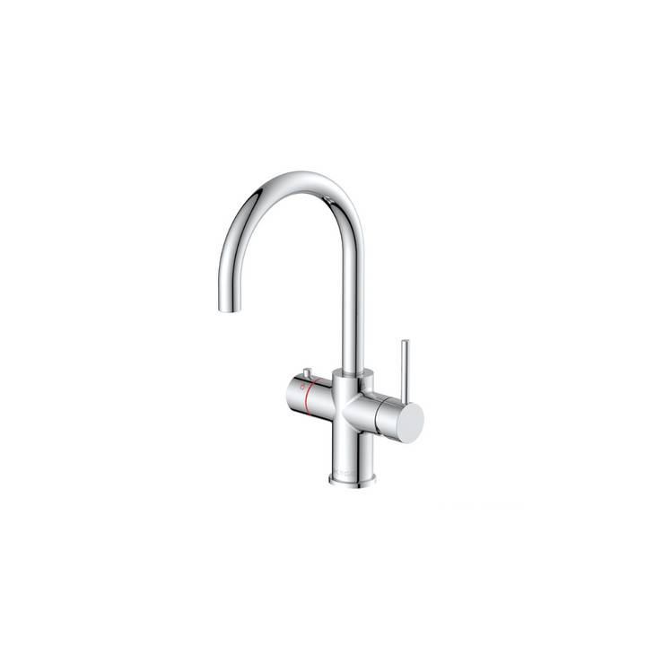 KoGE 3-in-1 Swan Spout Boiling Water Tap-Chrome with Tank and Filter