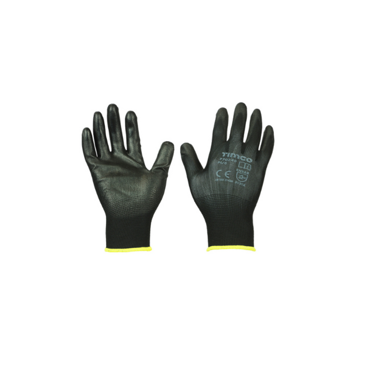 Durable Grip Gloves - PU Coated Polyester