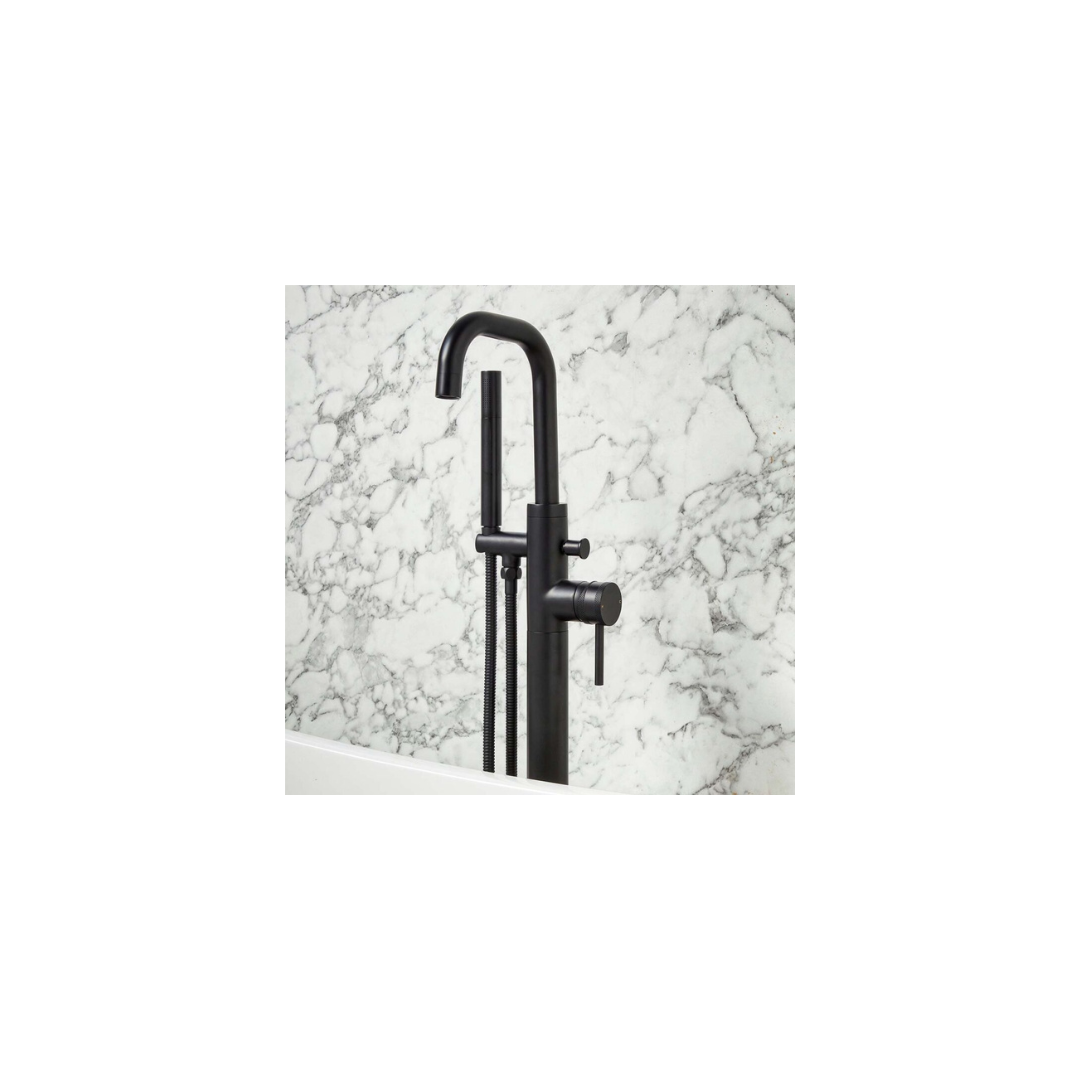 Core Freestanding Bath Shower Mixer Black