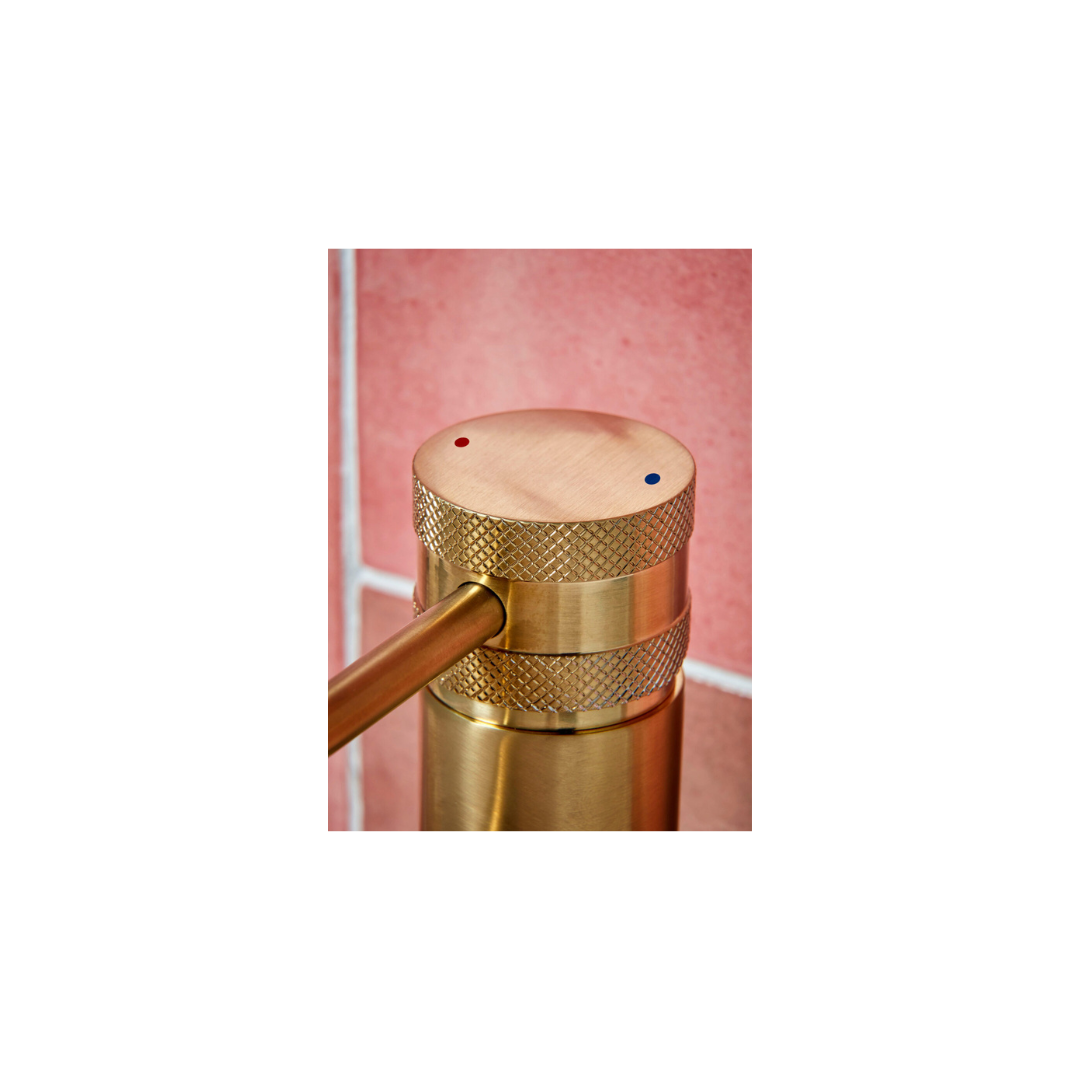 Core Mono Basin Mixer Brushed Brass