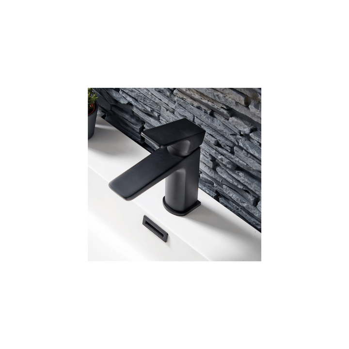 Muro Black Mono Basin Mixer