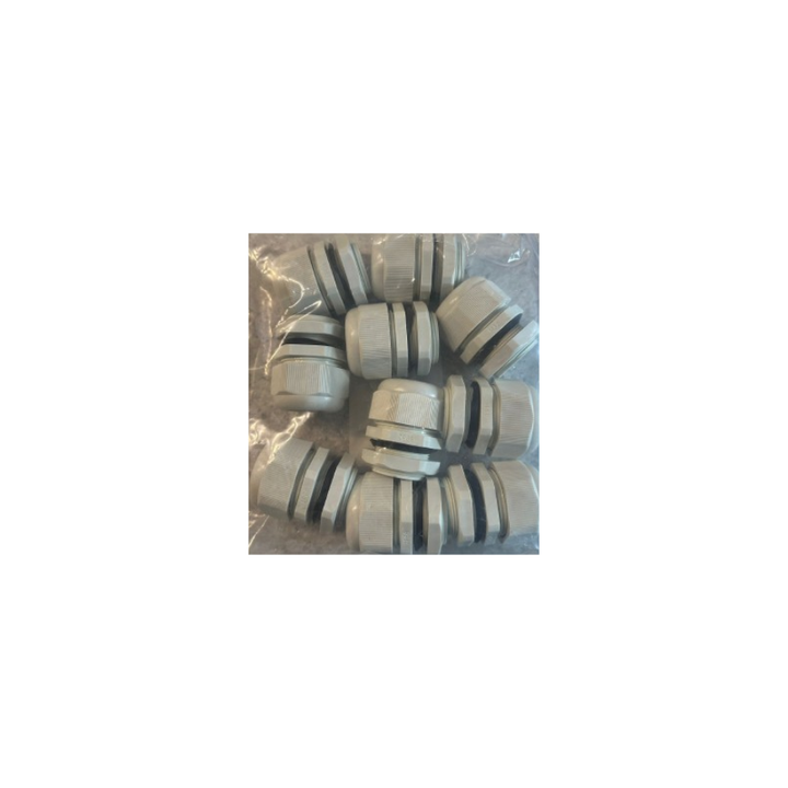 10 pack PVC Comp Gland IP68 32mm Grey