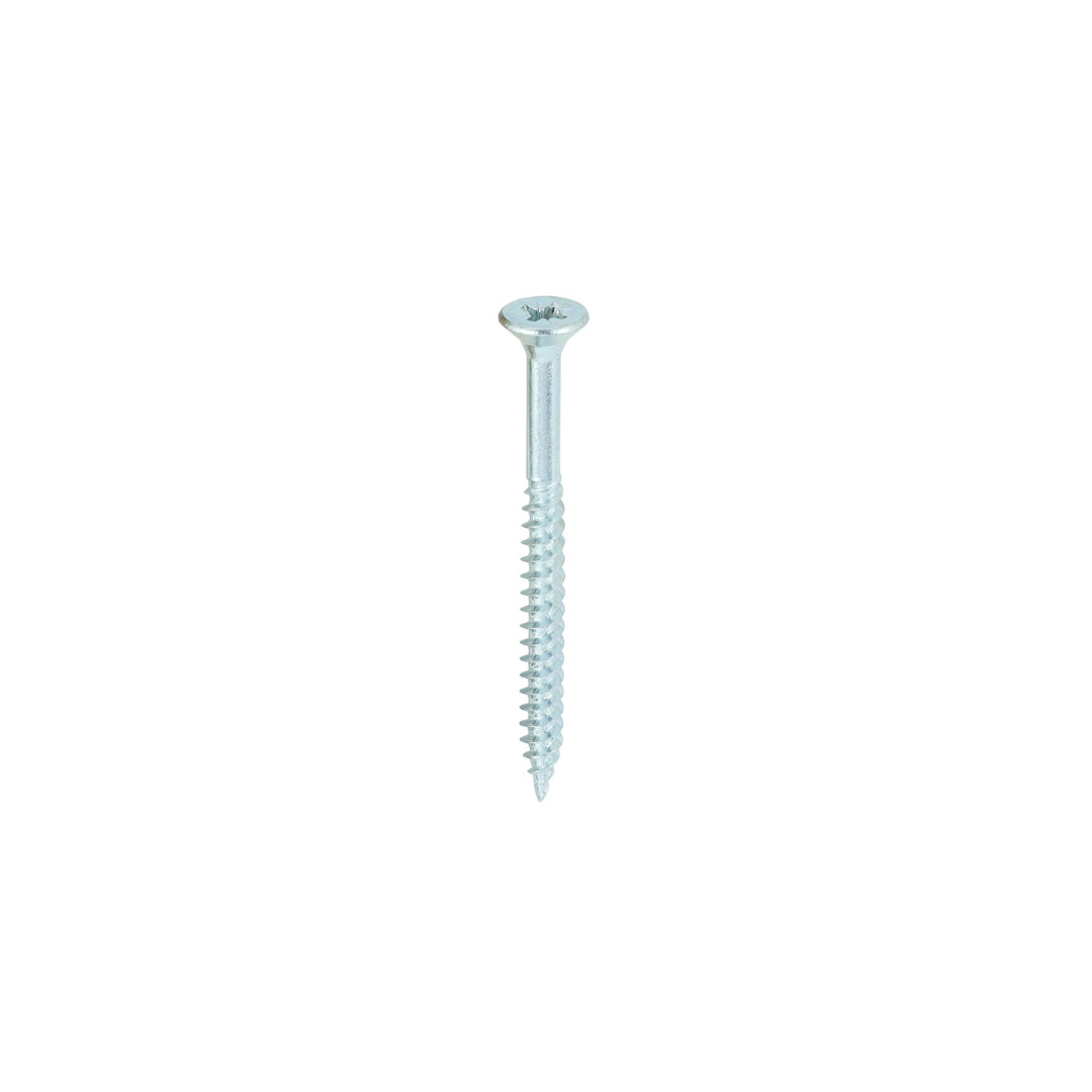 Twin-Threaded Woodscrews - PZ - Double Countersunk - Zinc