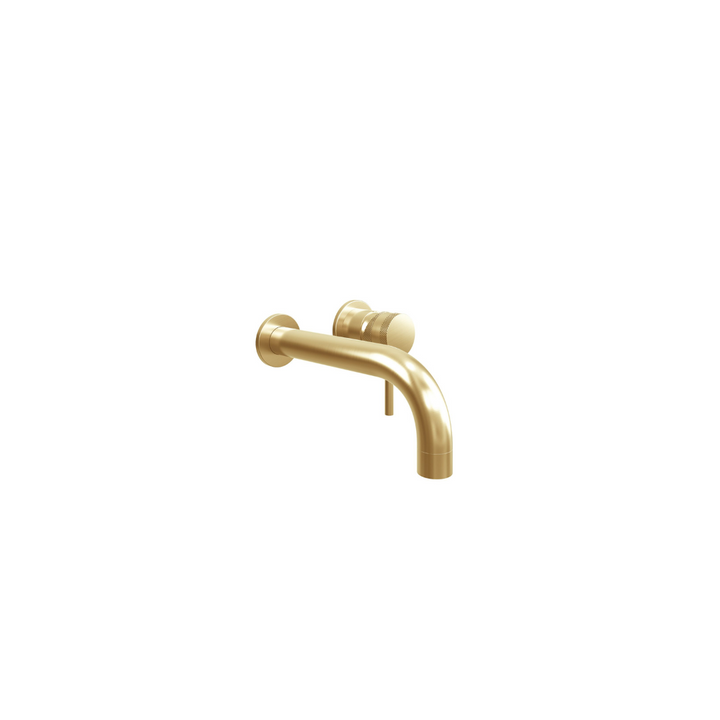 Core Wall Mounted Basin Tap Brushed Brass