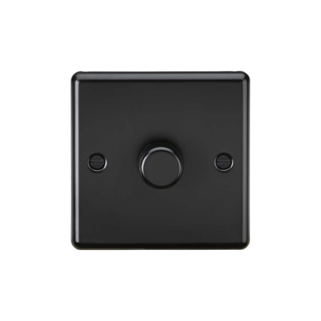 1G 2 way 10-200W (5-150W LED) Intelligent dimmer - Matt Black