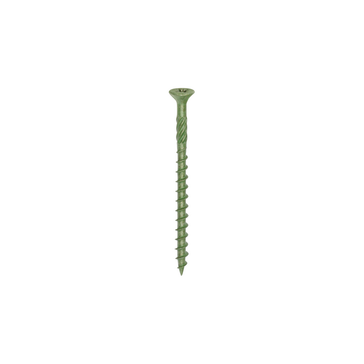 4.5 x 60mm Exterior Decking Screws PZ2 - Double Countersunk - Green - 1000pcs