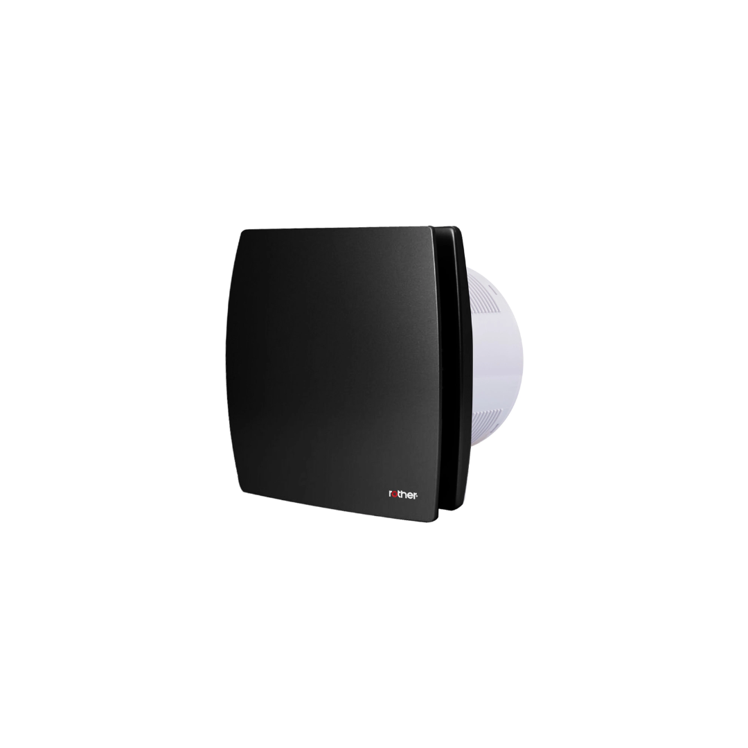 Black Extractor Fan - Quiet Bathroom Fan with Timer - Rother 12W 100M3/H Air Delivery (Copy)