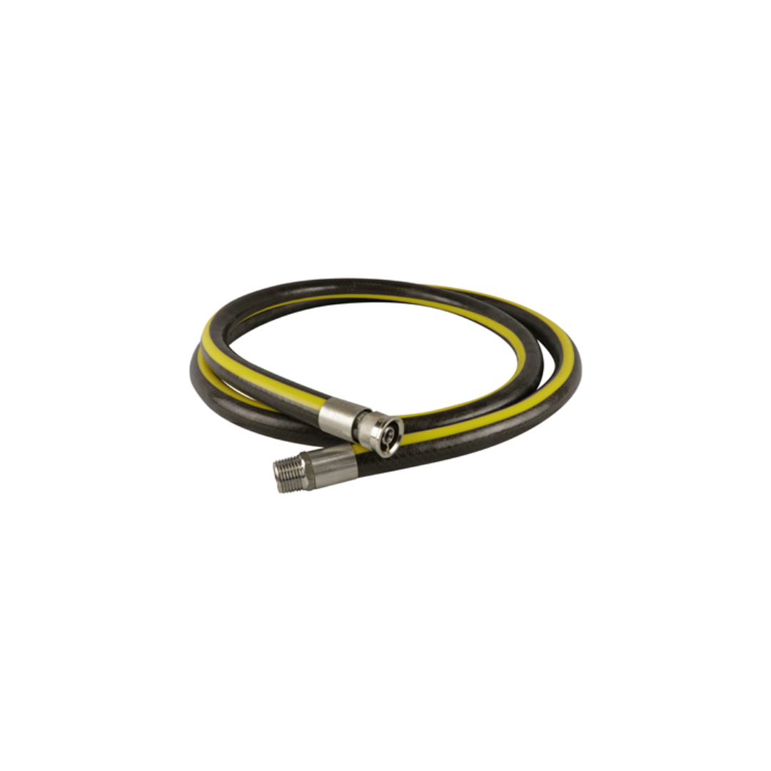 1.00m EN 14800 Gas Hose Straight Micropoint