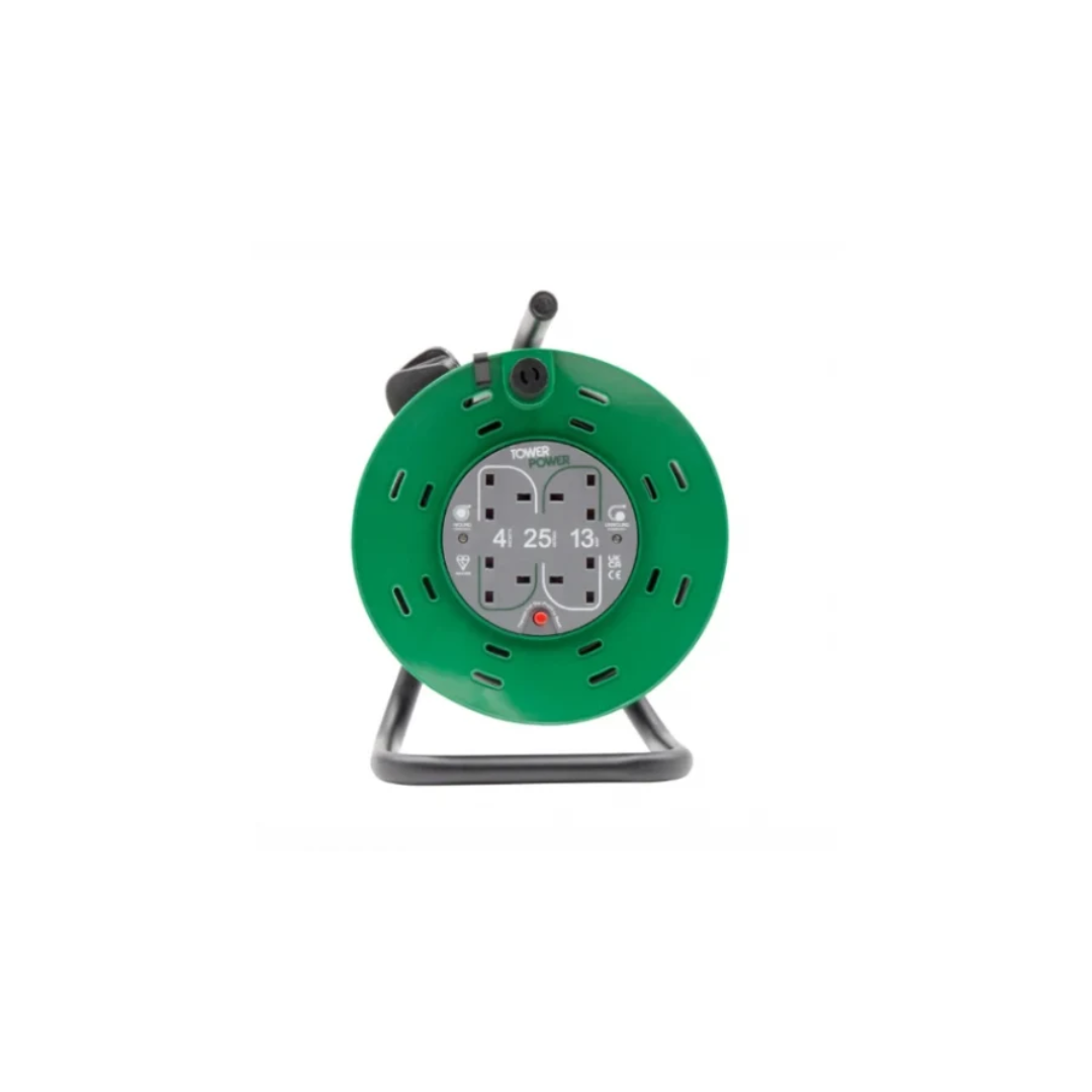 Tower TP22534 25m 4 Gang 13a Extension Reel