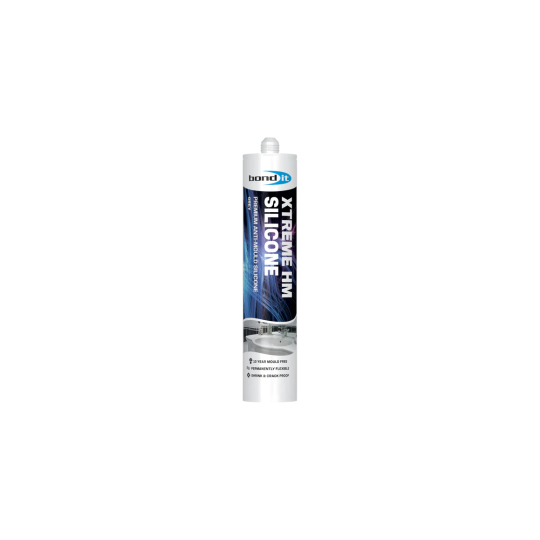 BOND IT Xtreme Anti-Mould Silicone Sealant 310ml - Grey