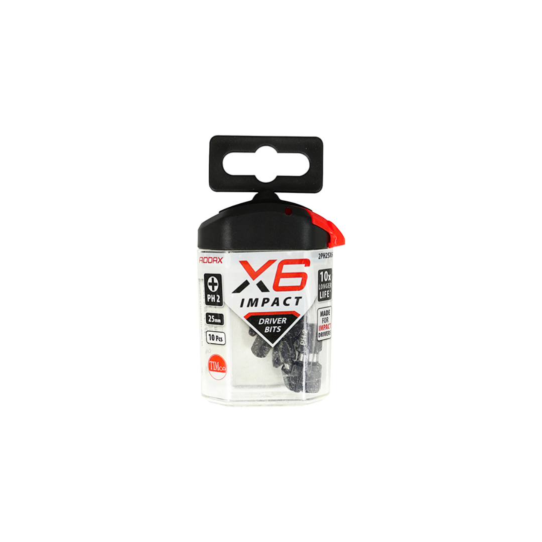 Impact Driver Bits - PH No.2 x 25t - 10Pk