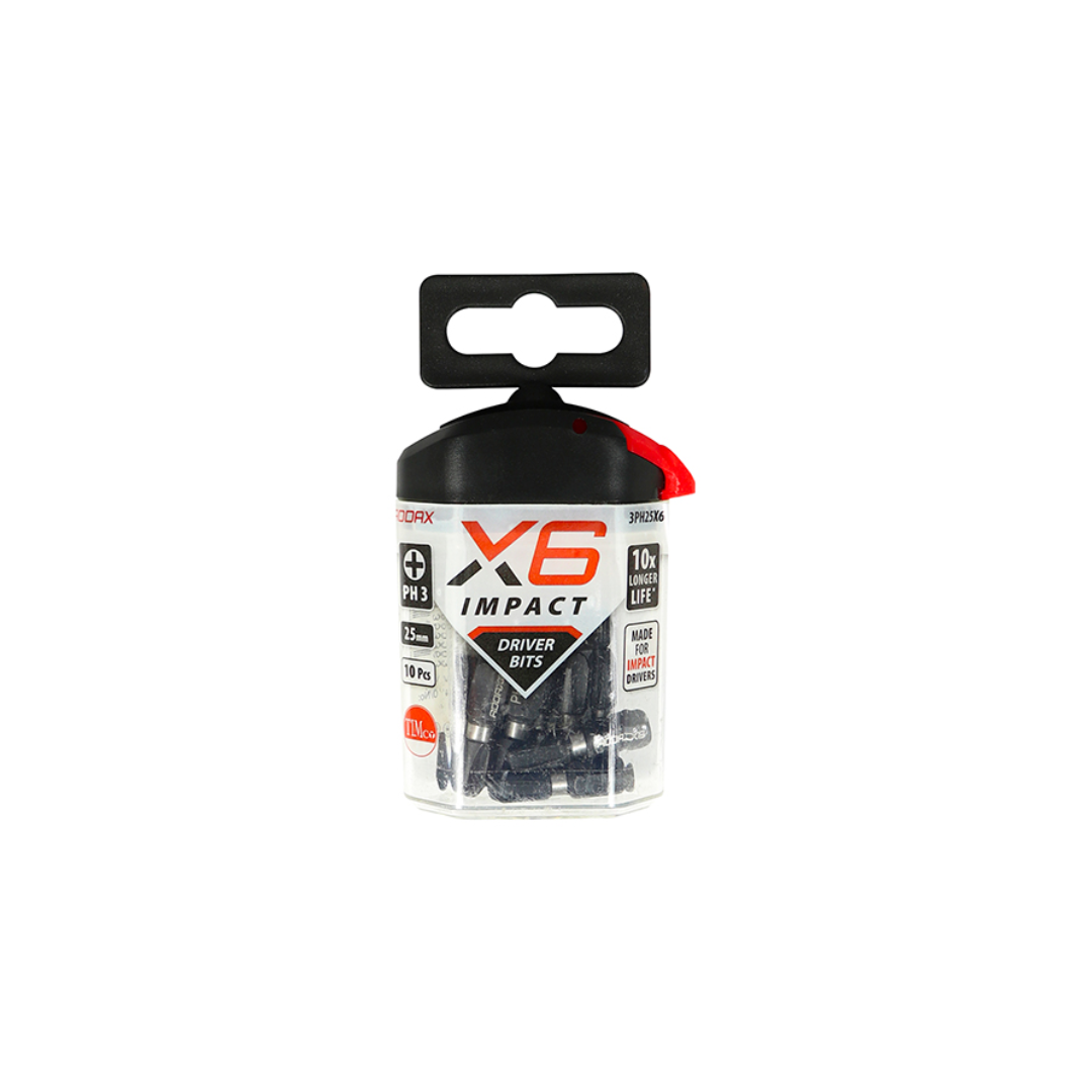 Impact Driver Bits - PH No.3 x 25 - 10Pk