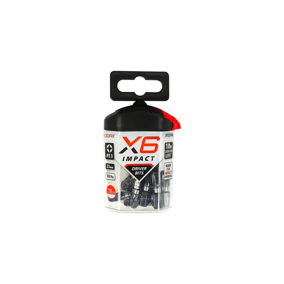 Impact Driver Bits - PZ No.3 x 25 - 10Pk